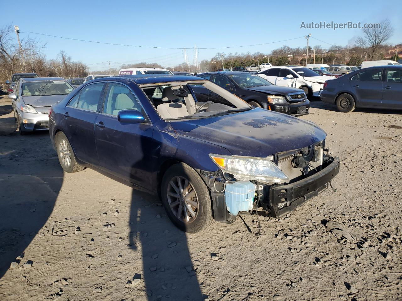 2011 Toyota Camry Base Blue vin: 4T1BF3EK4BU663694