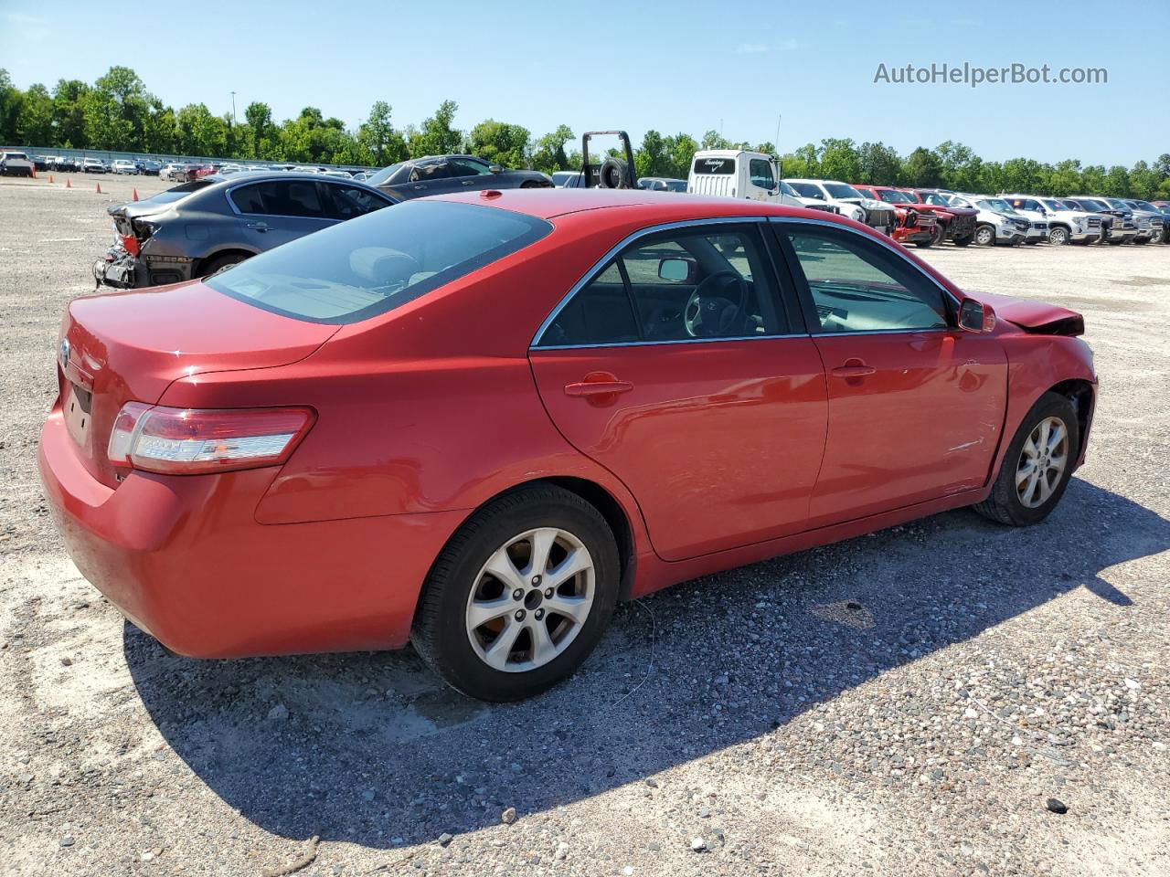 2011 Toyota Camry Base Red vin: 4T1BF3EK4BU711579