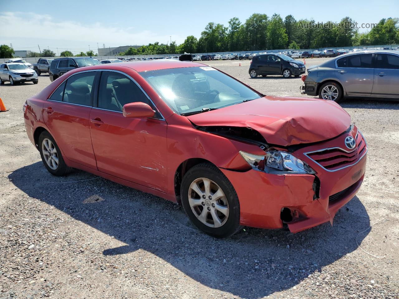 2011 Toyota Camry Base Red vin: 4T1BF3EK4BU711579