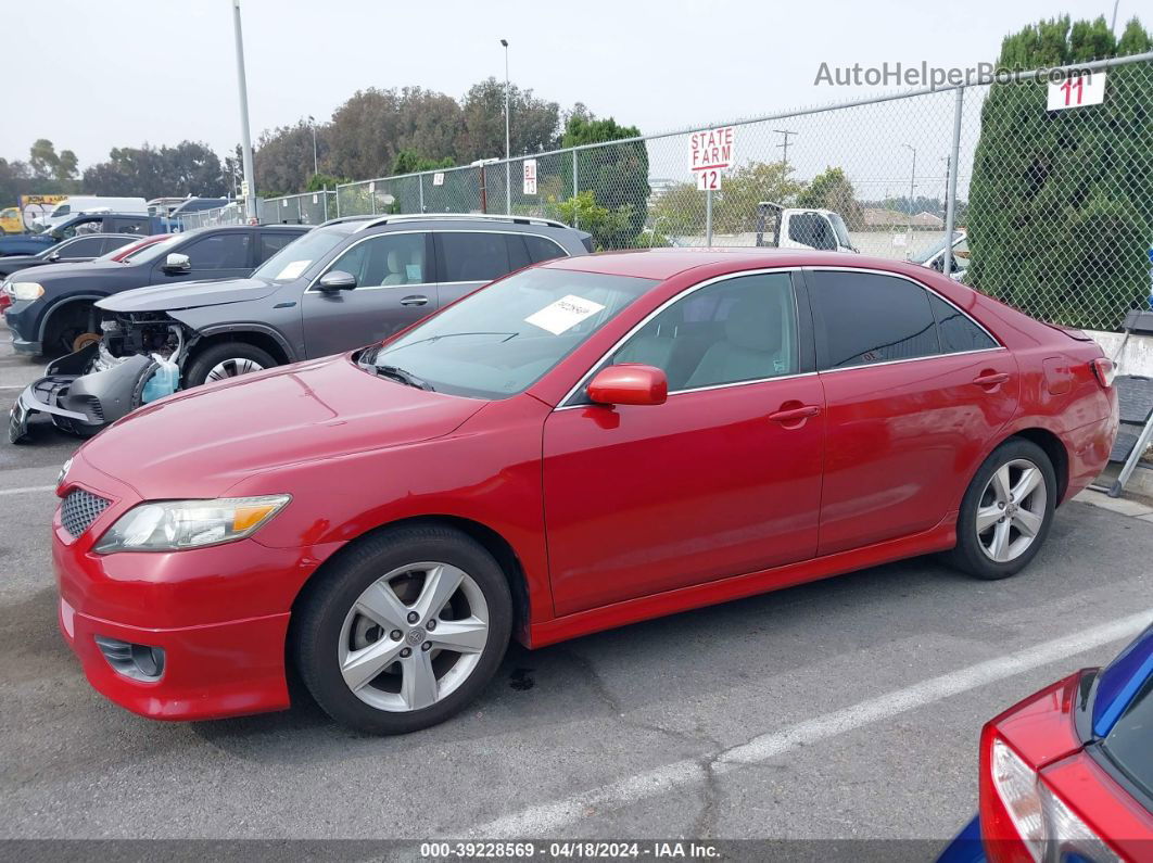 2011 Toyota Camry Se Red vin: 4T1BF3EK4BU726373