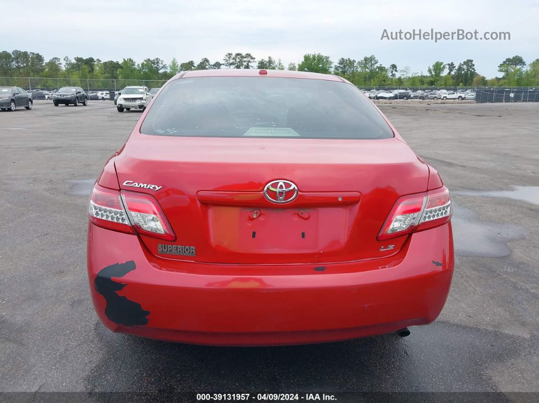 2011 Toyota Camry Le Red vin: 4T1BF3EK5BU177816