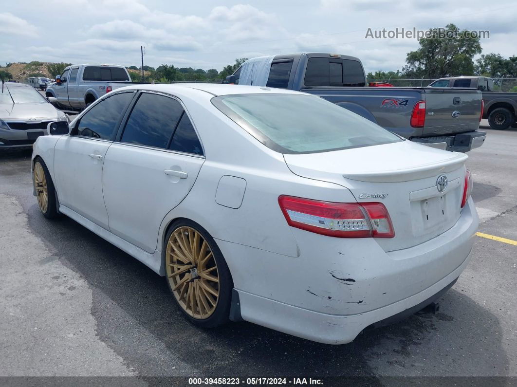 2011 Toyota Camry Se White vin: 4T1BF3EK5BU588245