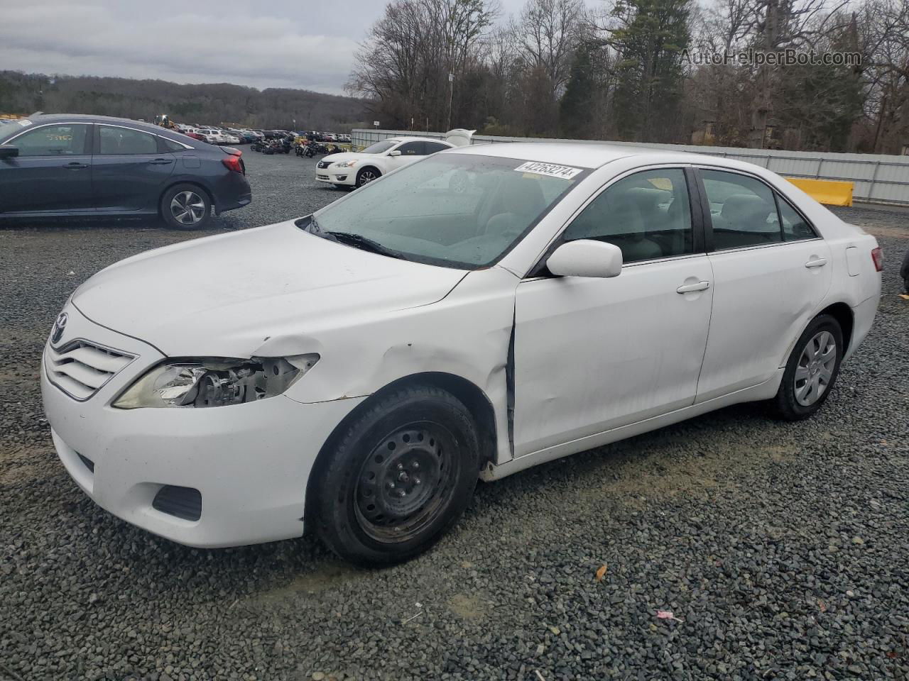 2011 Toyota Camry Base White vin: 4T1BF3EK5BU614942