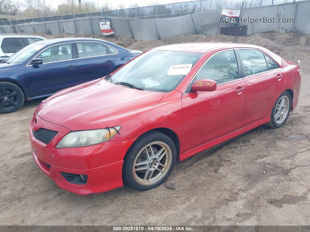 2011 Toyota Camry Se Red vin: 4T1BF3EK5BU615217