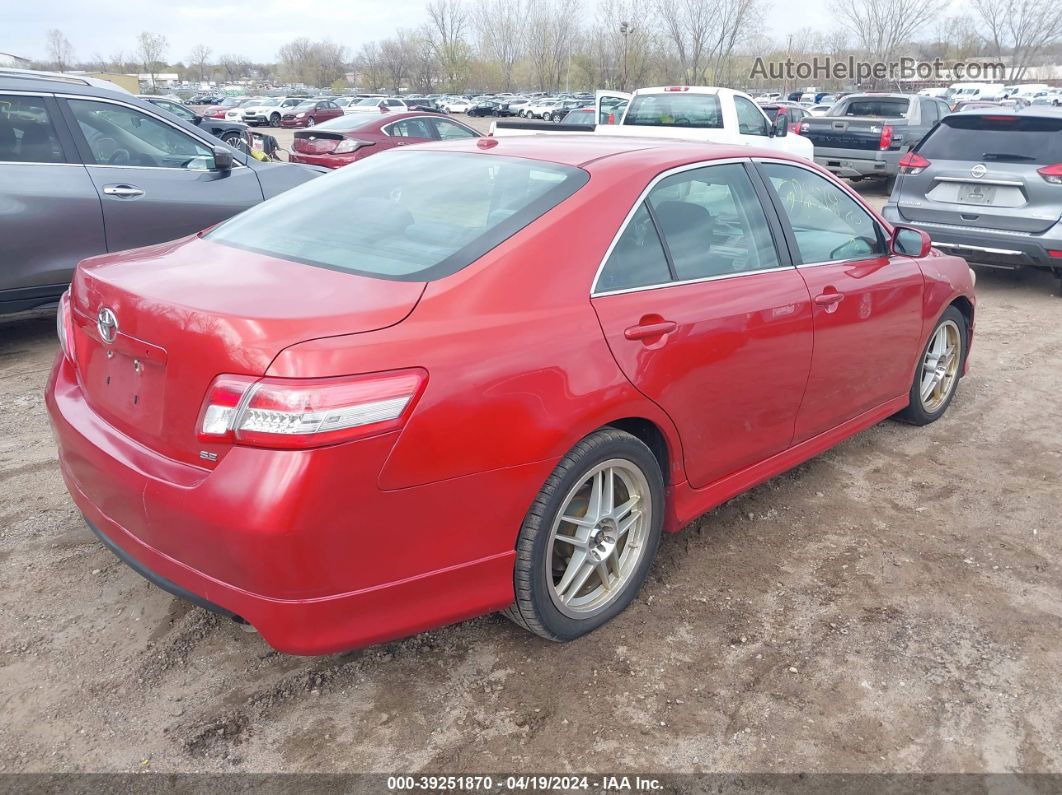 2011 Toyota Camry Se Red vin: 4T1BF3EK5BU615217