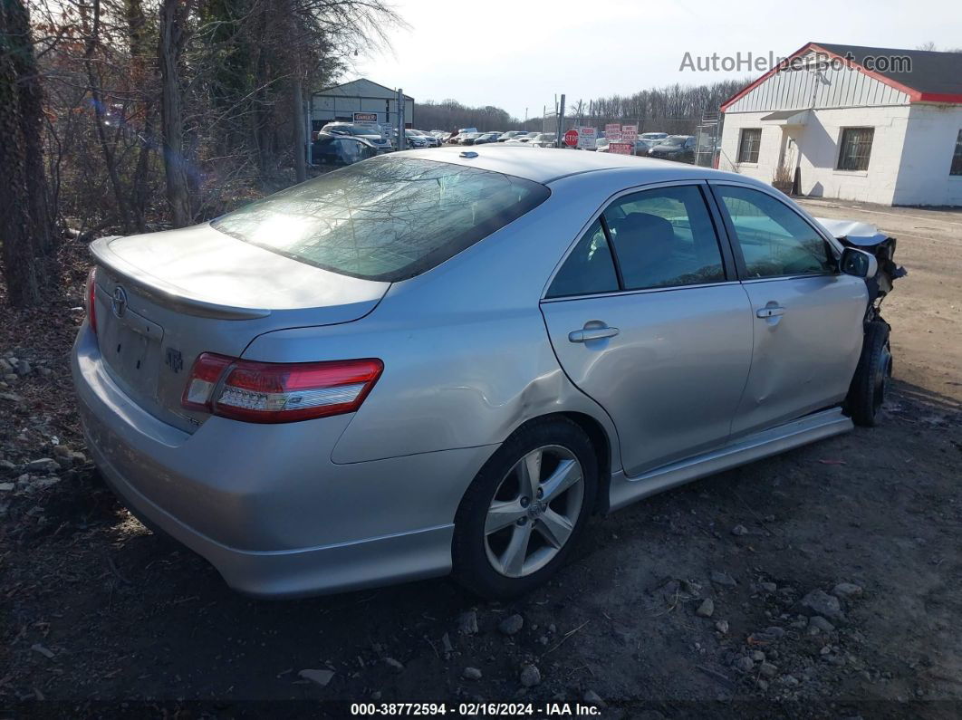 2011 Toyota Camry Se Silver vin: 4T1BF3EK5BU633622