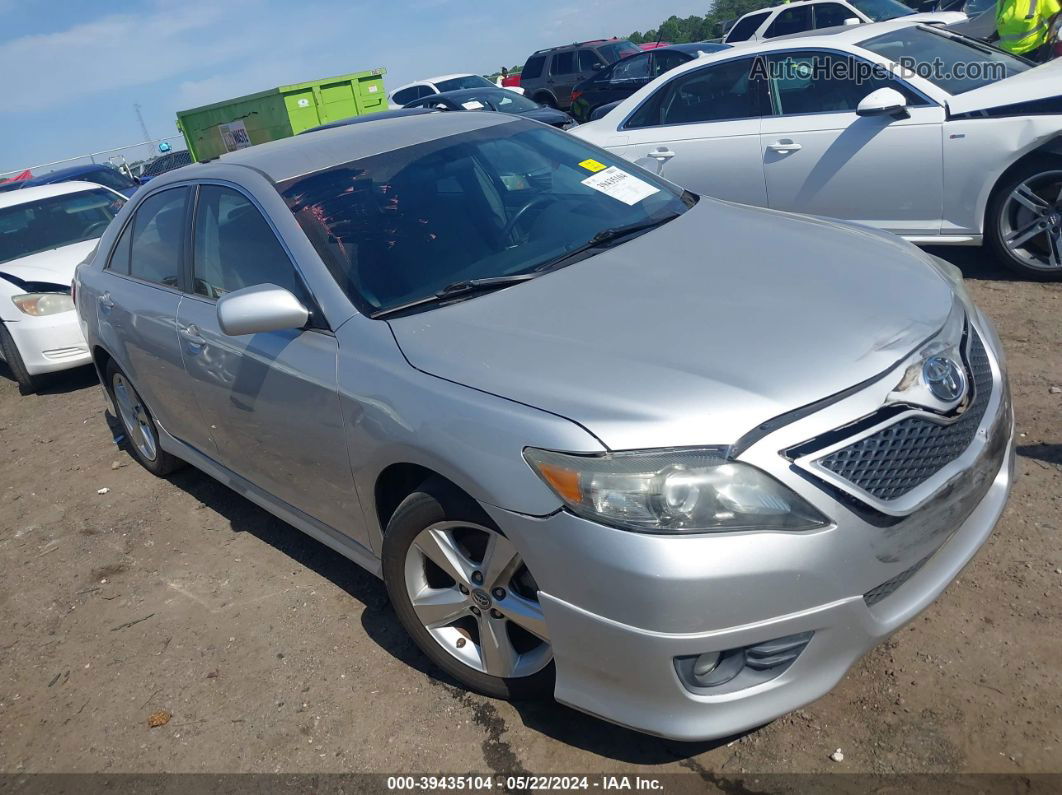 2011 Toyota Camry Se Silver vin: 4T1BF3EK5BU678060