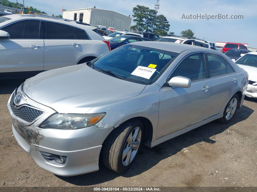 2011 Toyota Camry Se Silver vin: 4T1BF3EK5BU678060