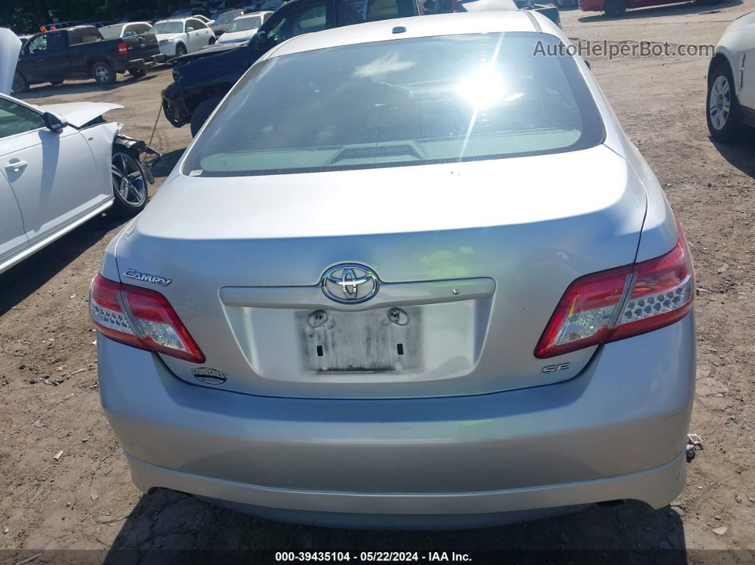 2011 Toyota Camry Se Silver vin: 4T1BF3EK5BU678060