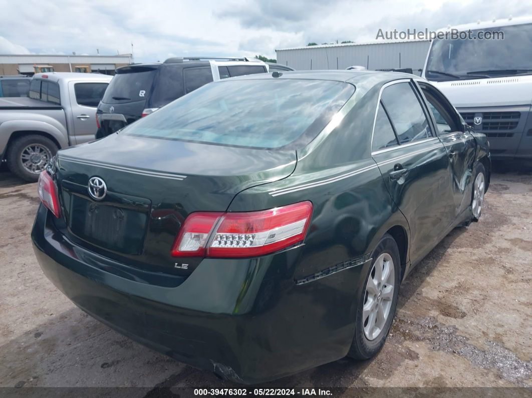 2011 Toyota Camry Le Green vin: 4T1BF3EK5BU704883