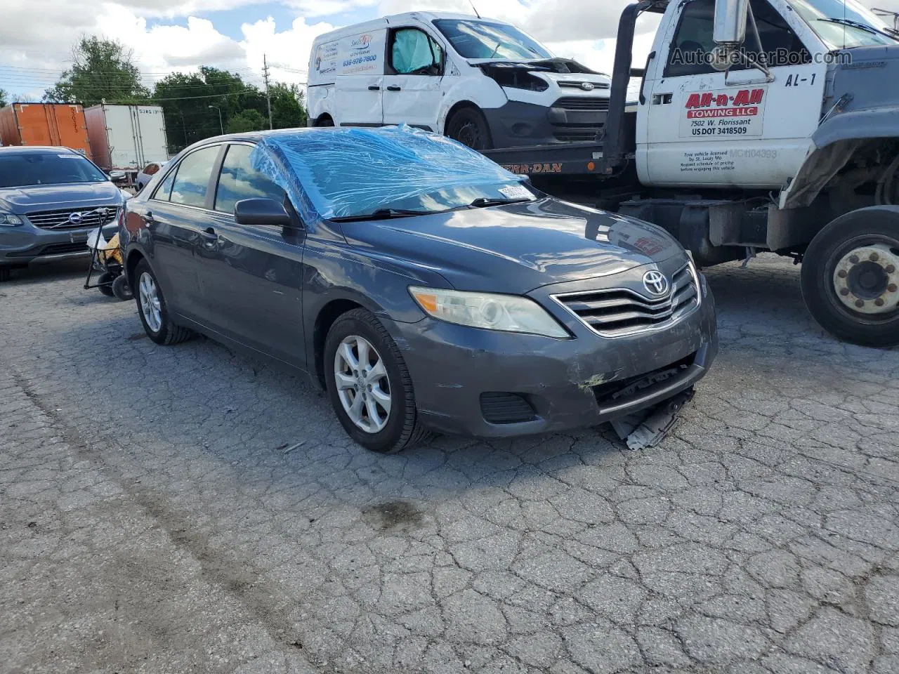 2011 Toyota Camry Base Charcoal vin: 4T1BF3EK6BU152679