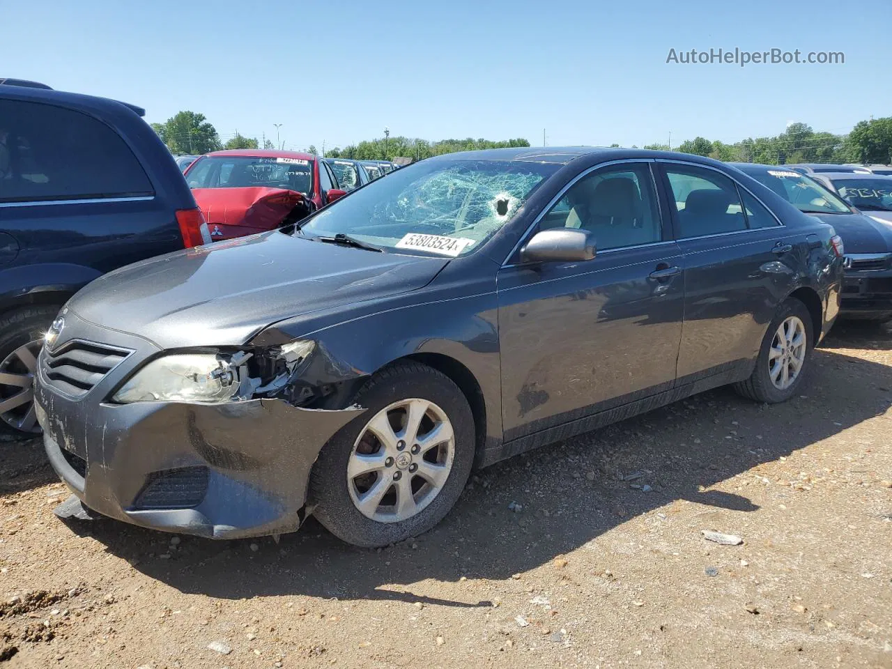 2011 Toyota Camry Base Charcoal vin: 4T1BF3EK6BU152679