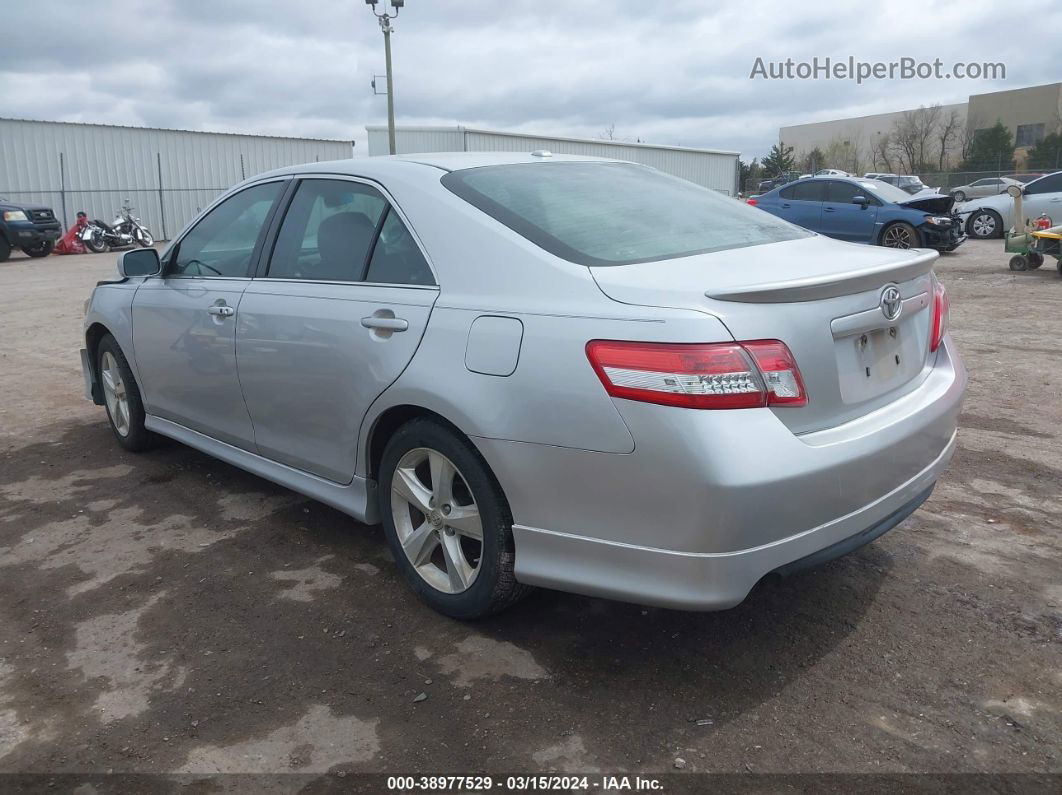 2011 Toyota Camry Se Silver vin: 4T1BF3EK6BU215781