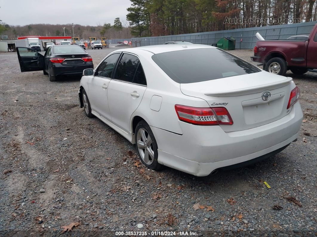 2011 Toyota Camry Se White vin: 4T1BF3EK6BU591753