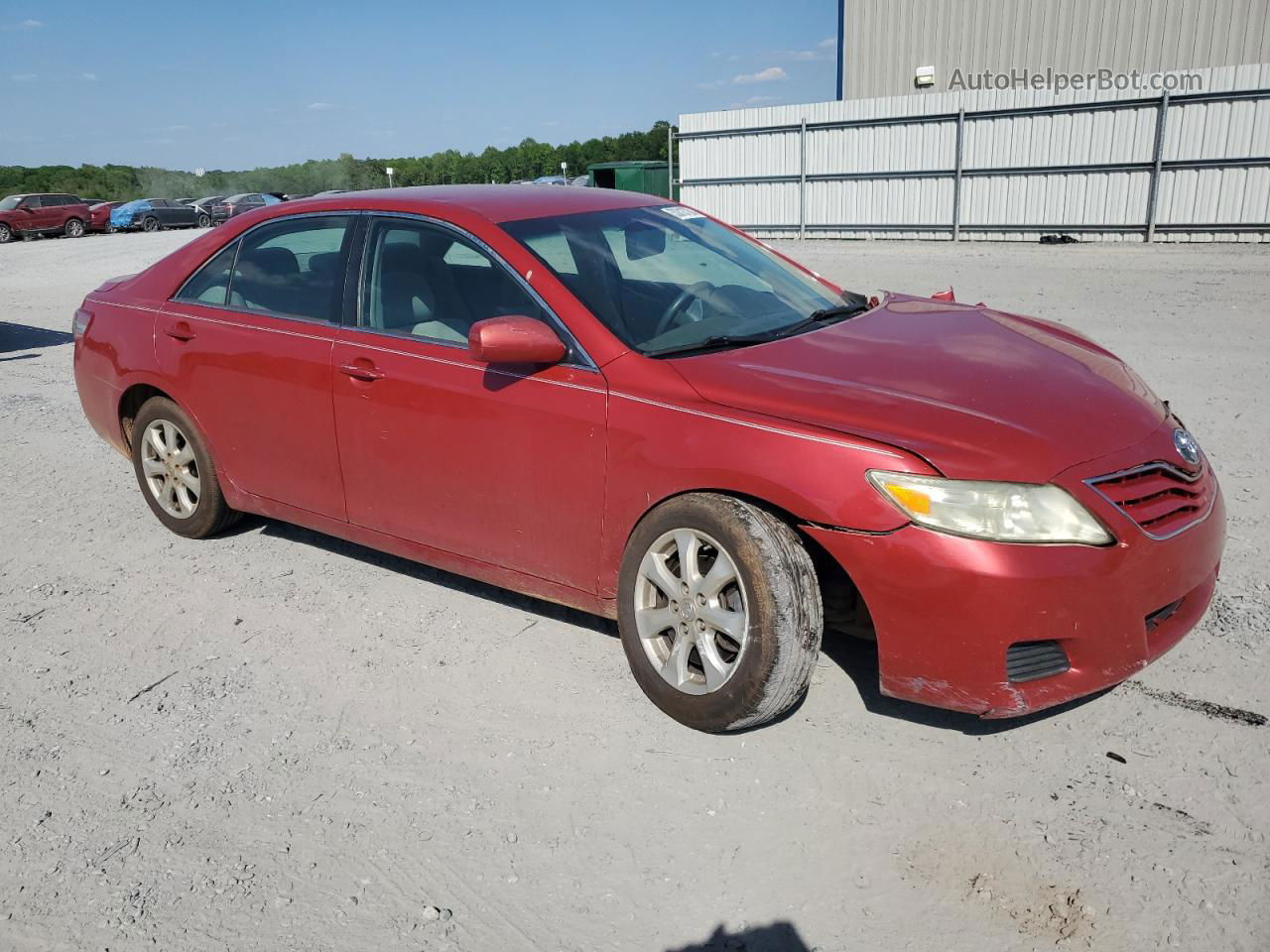 2011 Toyota Camry Base Red vin: 4T1BF3EK7BU154747