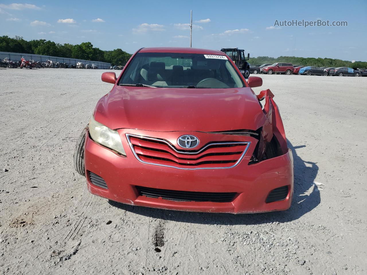 2011 Toyota Camry Base Red vin: 4T1BF3EK7BU154747