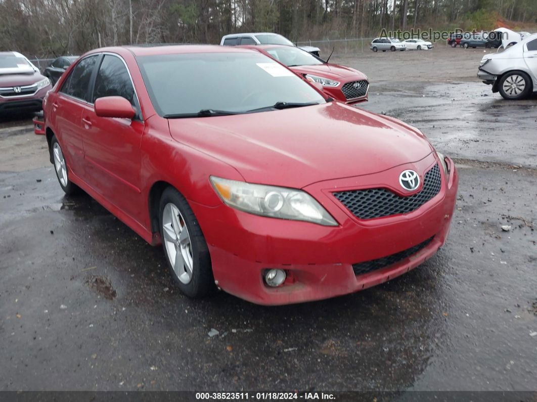 2011 Toyota Camry Se Red vin: 4T1BF3EK7BU186579