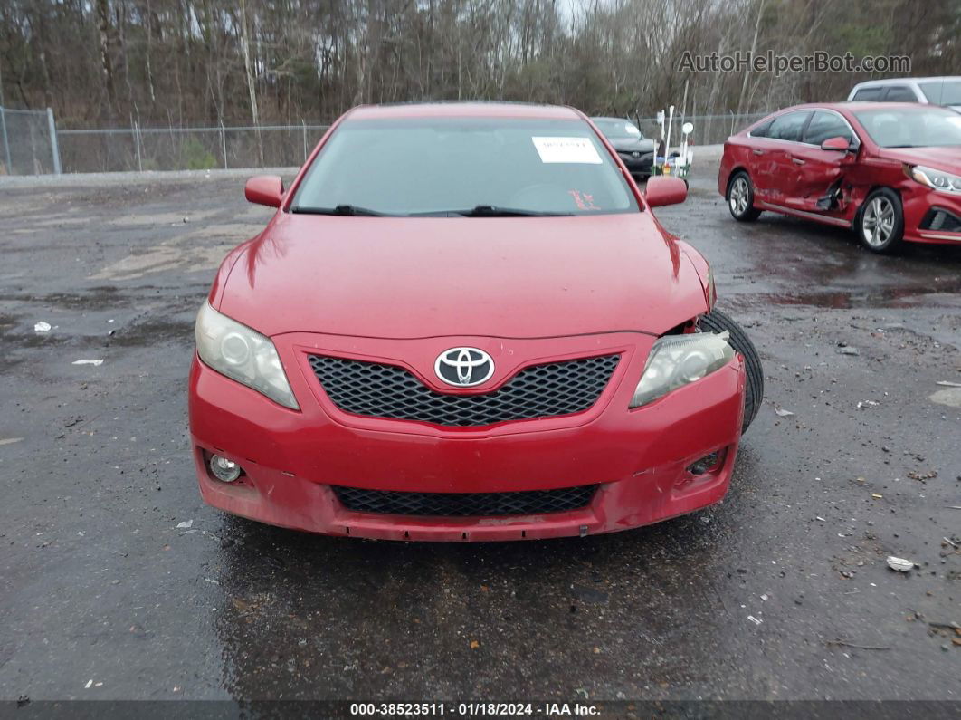 2011 Toyota Camry Se Red vin: 4T1BF3EK7BU186579