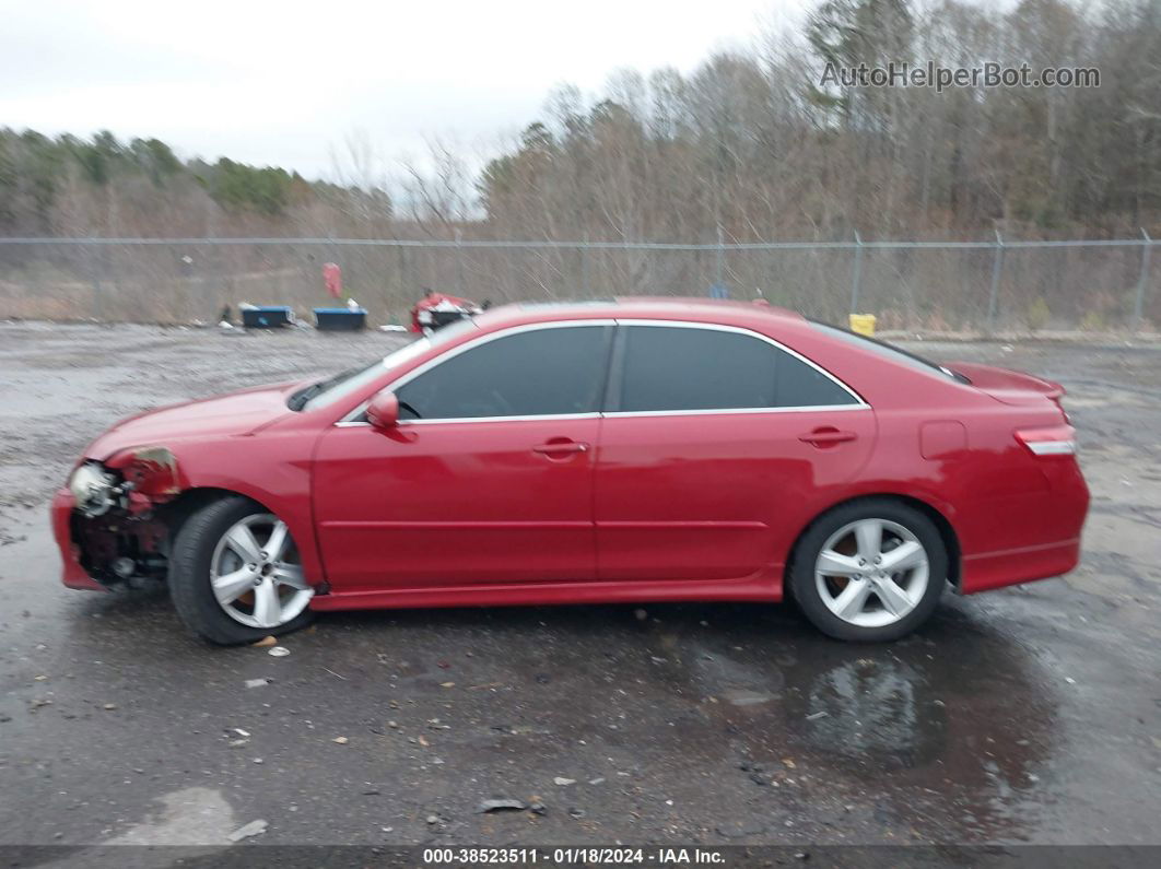 2011 Toyota Camry Se Red vin: 4T1BF3EK7BU186579