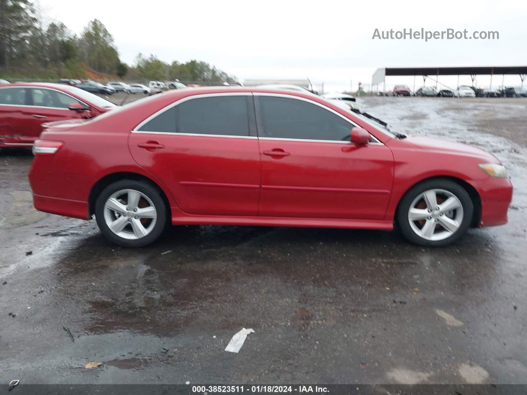 2011 Toyota Camry Se Red vin: 4T1BF3EK7BU186579