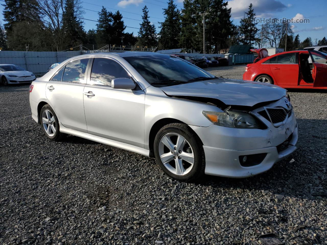 2011 Toyota Camry Base Silver vin: 4T1BF3EK7BU218883