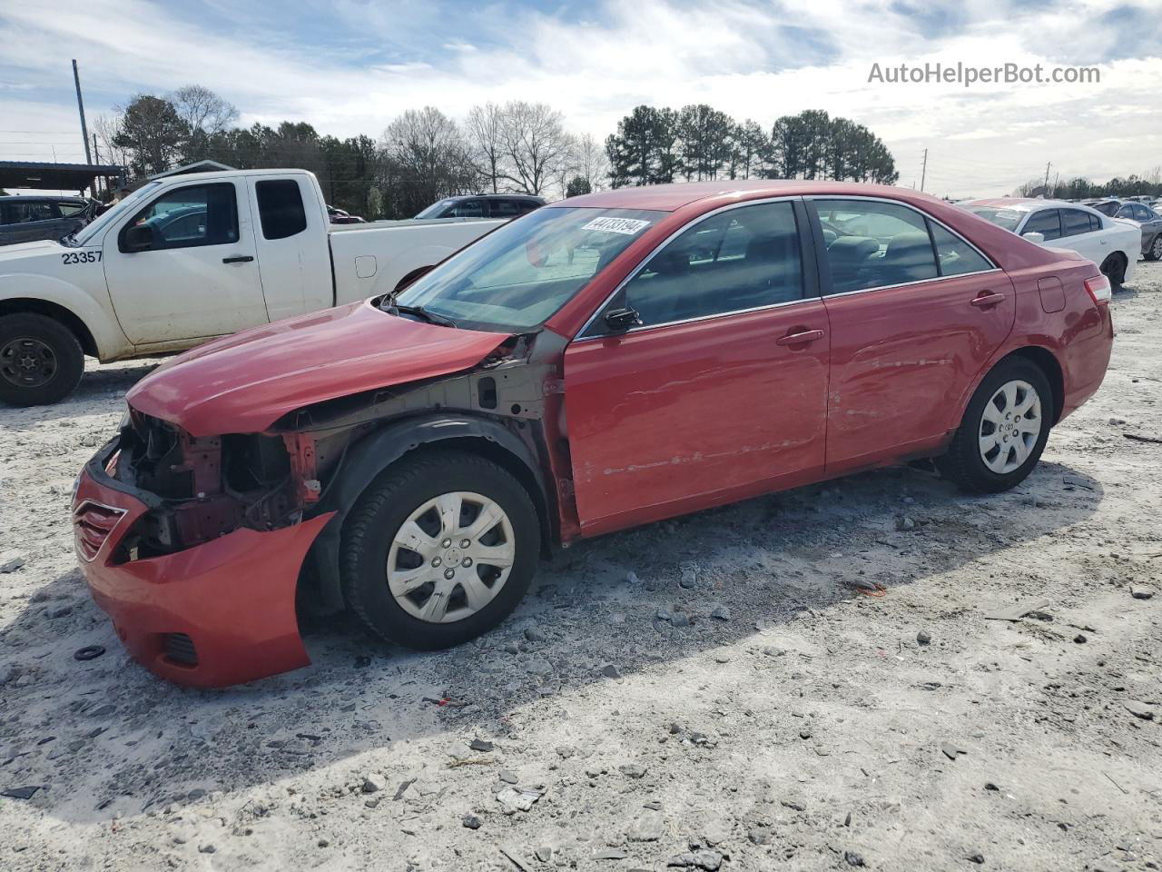 2011 Toyota Camry Base Red vin: 4T1BF3EK7BU649417