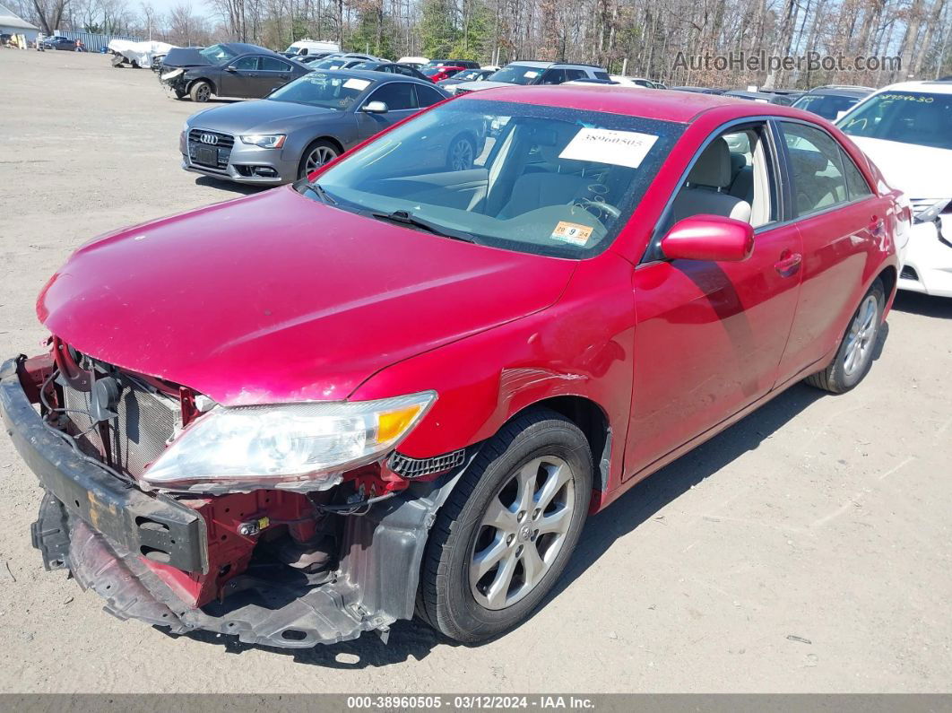 2011 Toyota Camry Le Красный vin: 4T1BF3EK7BU707106