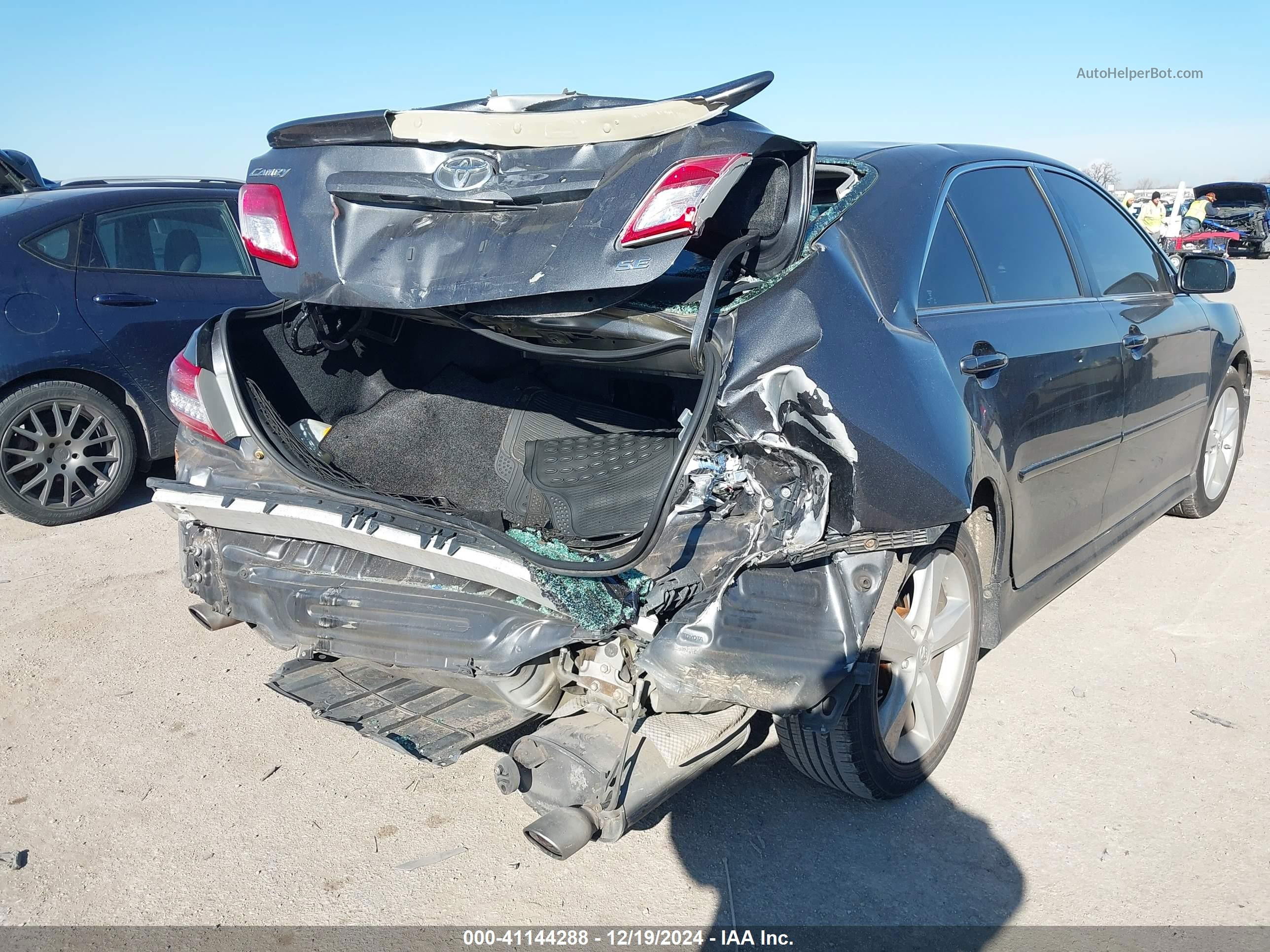 2011 Toyota Camry Se Gray vin: 4T1BF3EK8BU157527