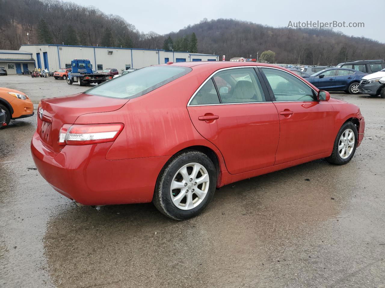 2011 Toyota Camry Base Red vin: 4T1BF3EK8BU164302