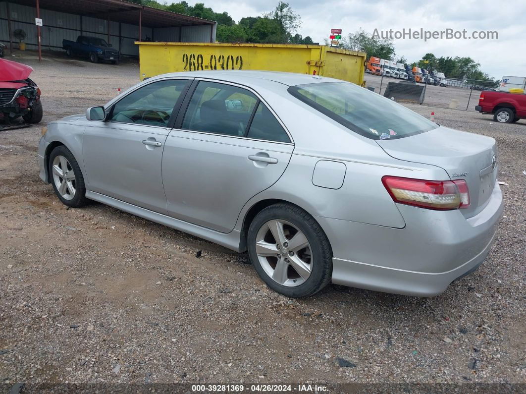 2011 Toyota Camry Se Silver vin: 4T1BF3EK8BU172173