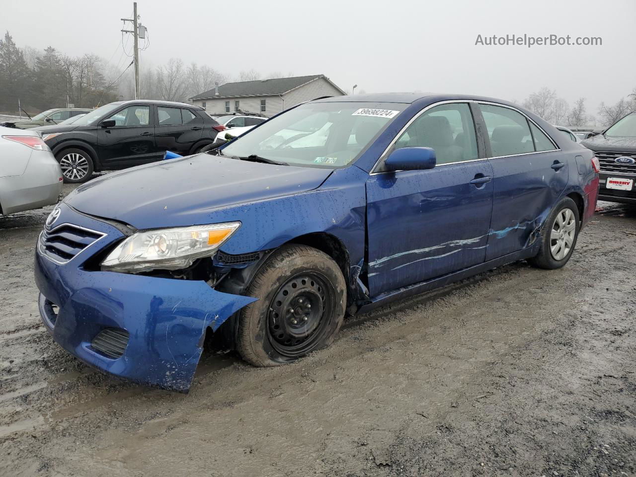 2011 Toyota Camry Base Blue vin: 4T1BF3EK8BU617298