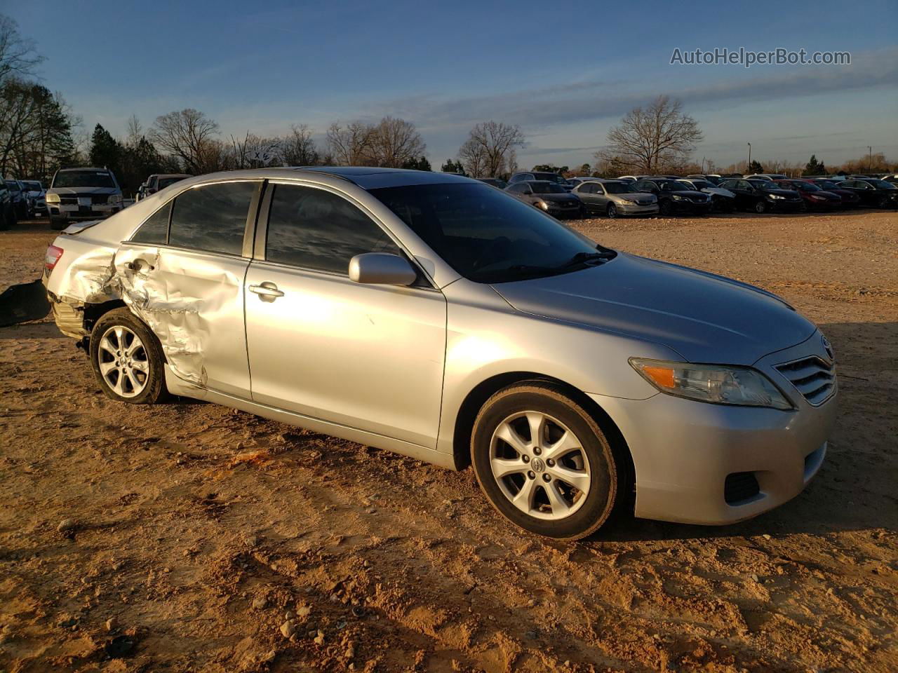 2011 Toyota Camry Base Silver vin: 4T1BF3EK8BU640256