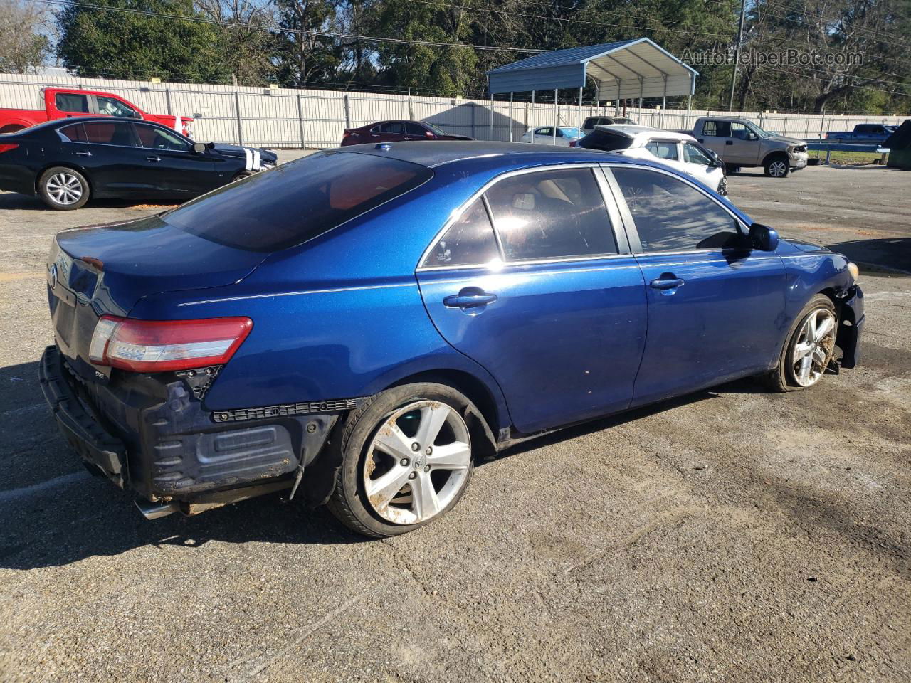 2011 Toyota Camry Base Blue vin: 4T1BF3EK8BU681387