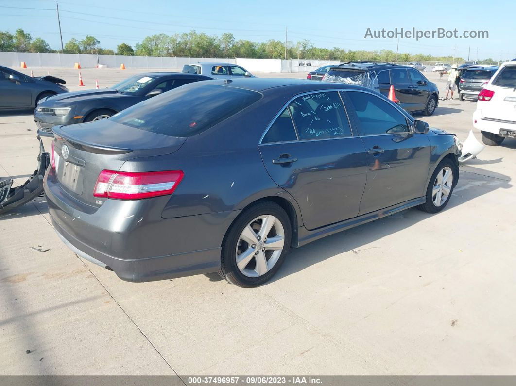 2011 Toyota Camry Se Gray vin: 4T1BF3EK9BU217654