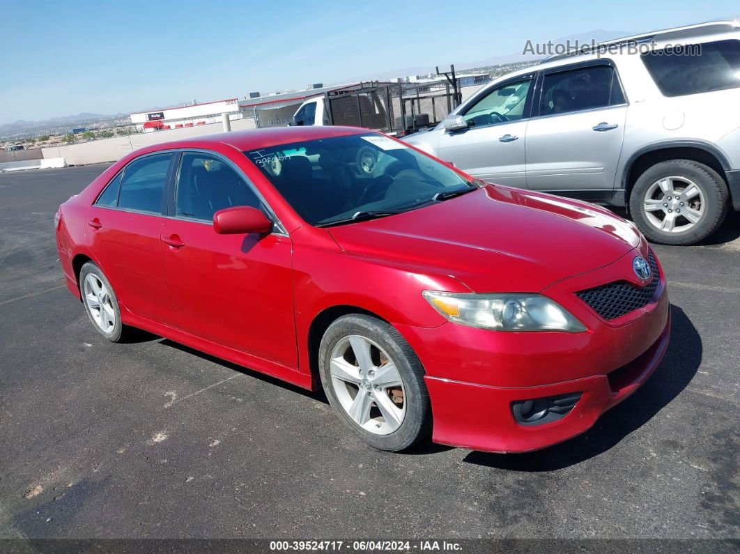 2011 Toyota Camry Se Red vin: 4T1BF3EK9BU601482