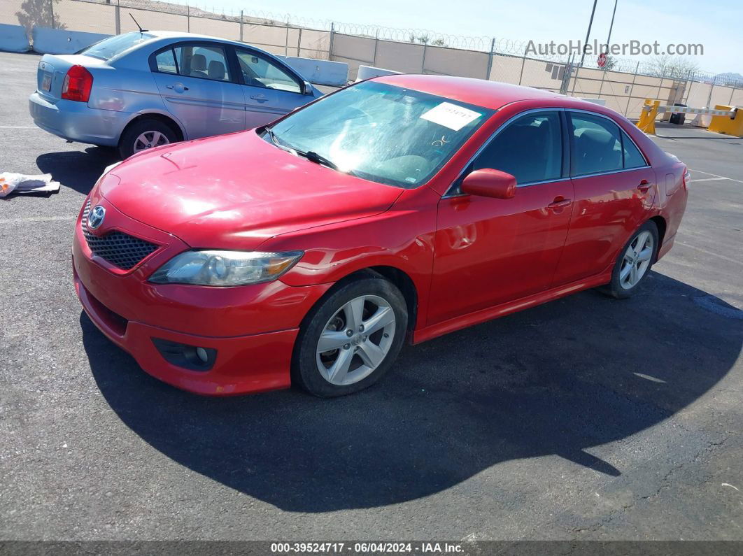 2011 Toyota Camry Se Red vin: 4T1BF3EK9BU601482