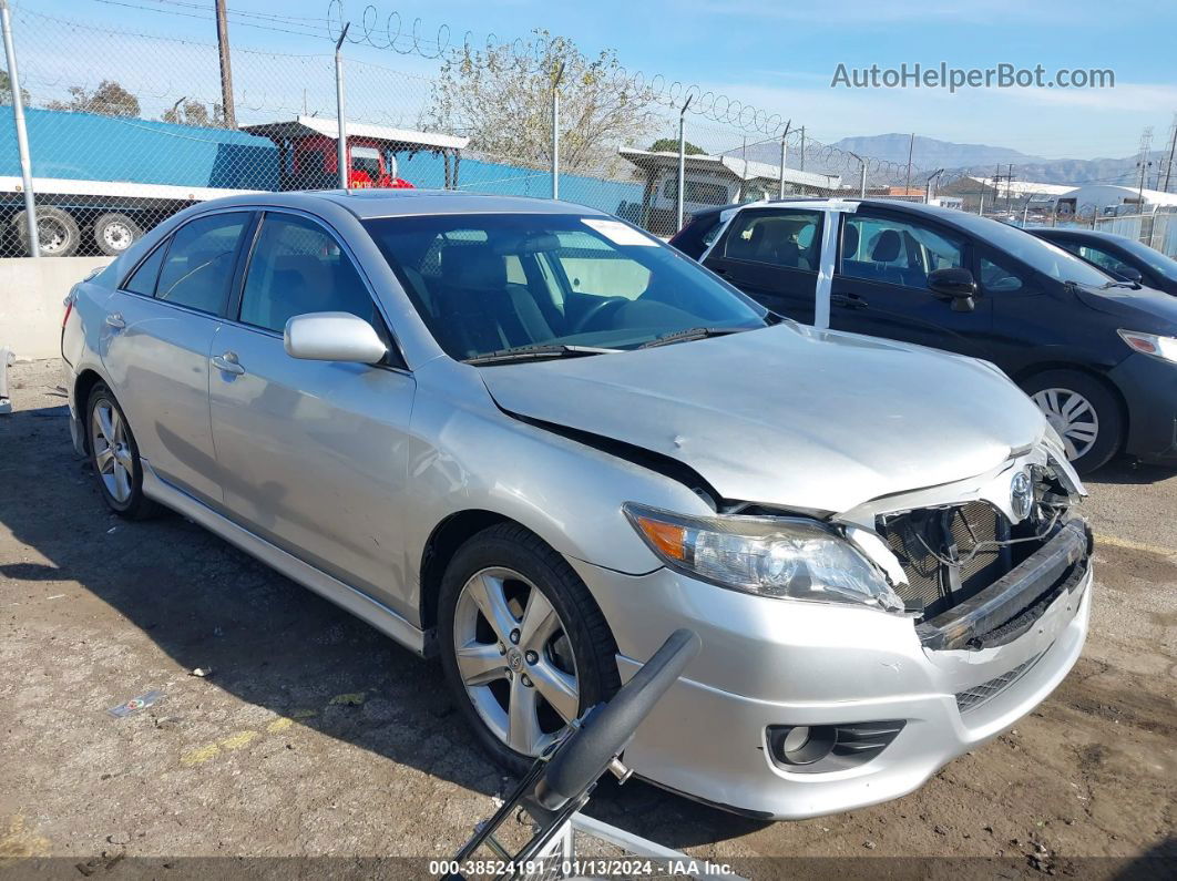 2011 Toyota Camry Se Silver vin: 4T1BF3EK9BU652979