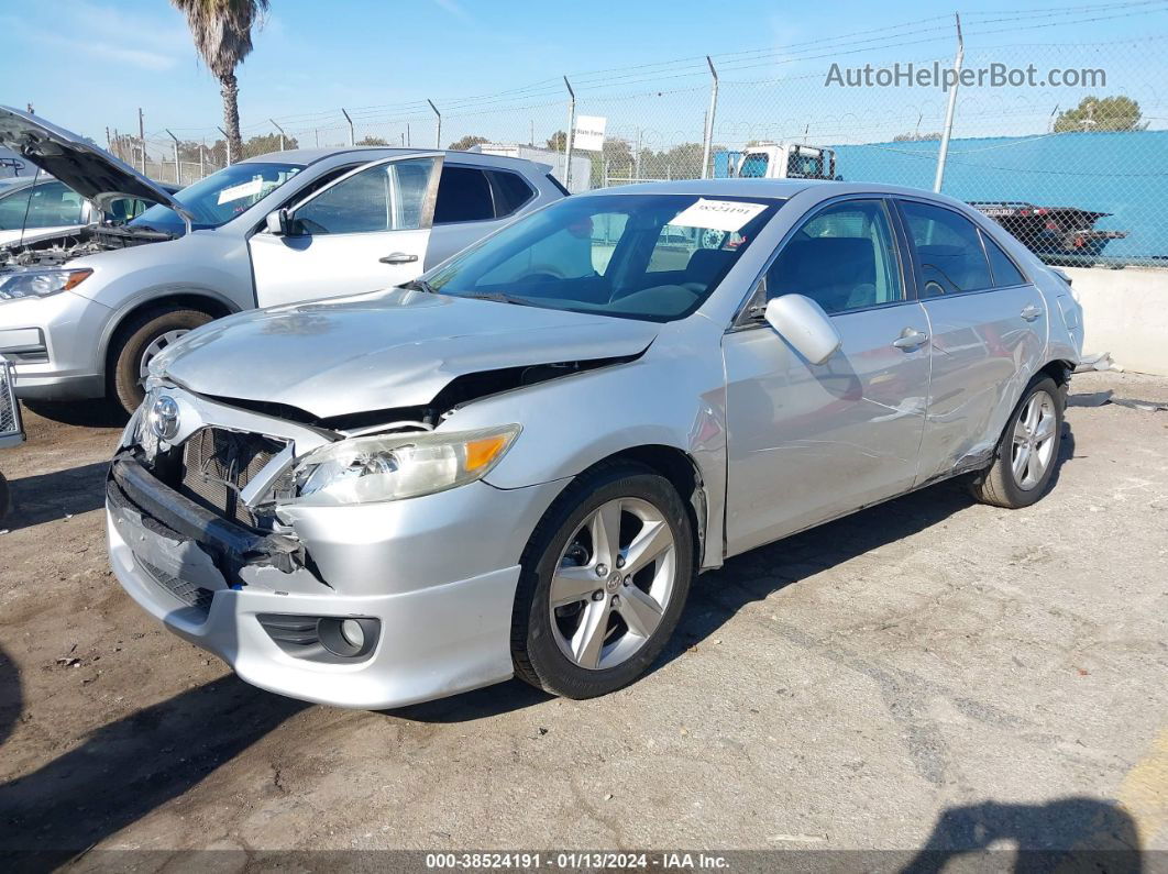 2011 Toyota Camry Se Silver vin: 4T1BF3EK9BU652979