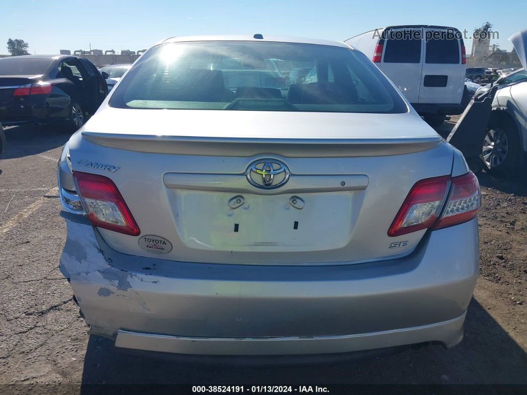 2011 Toyota Camry Se Silver vin: 4T1BF3EK9BU652979