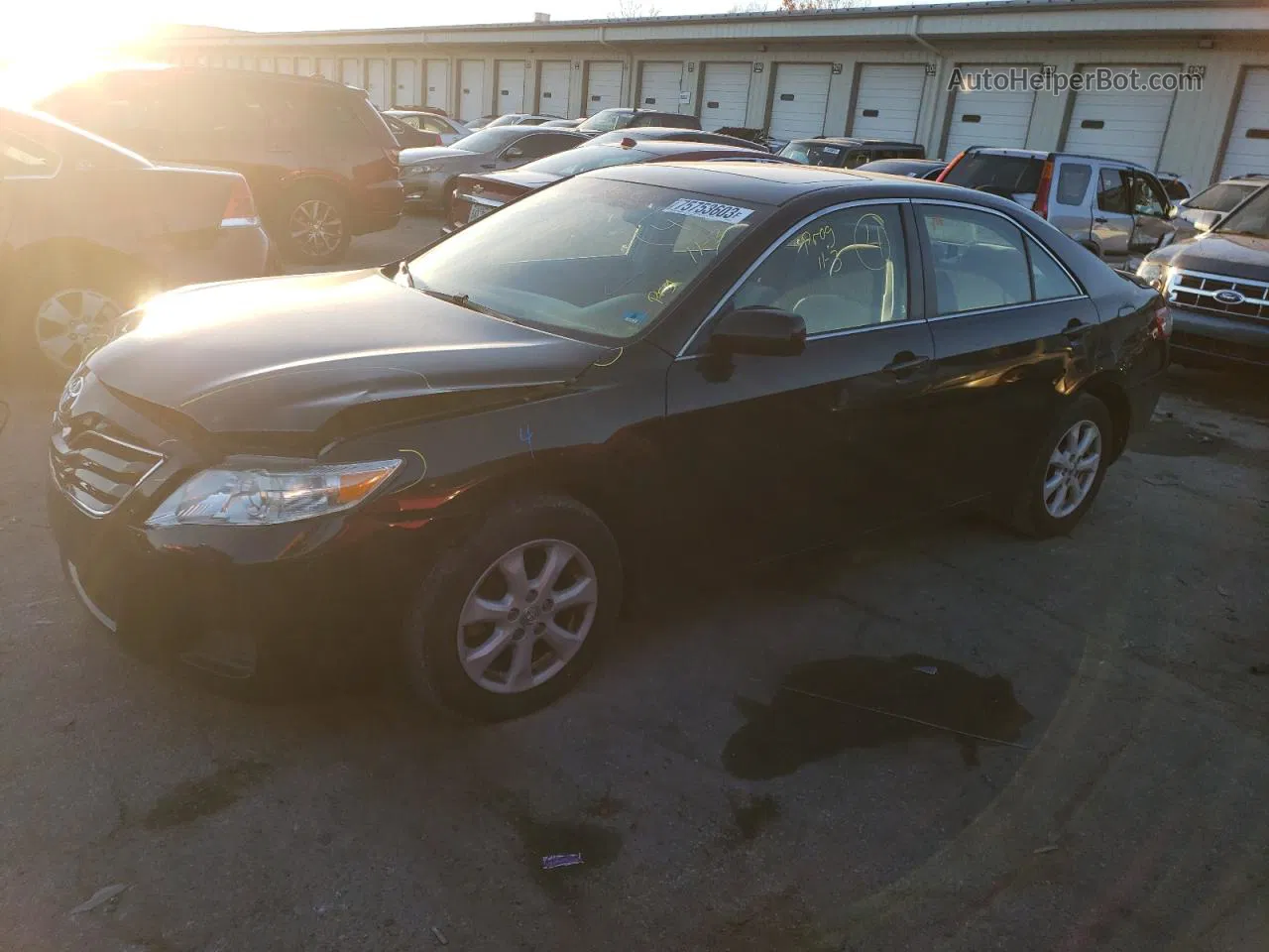 2011 Toyota Camry Base Черный vin: 4T1BF3EK9BU760115