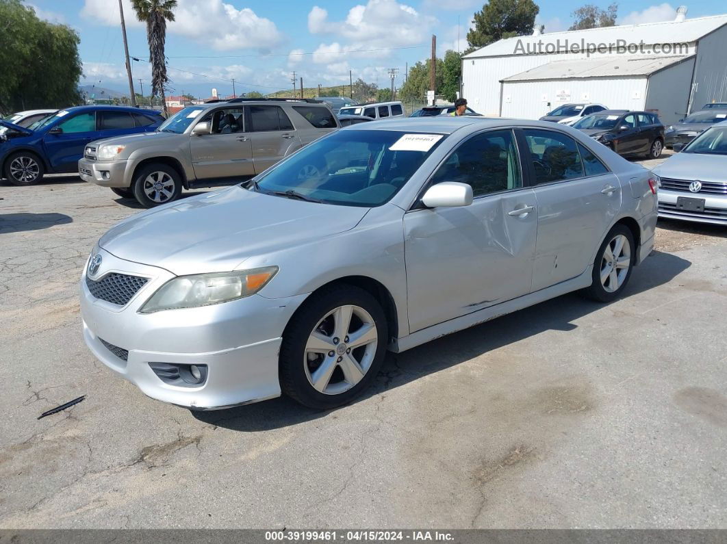 2011 Toyota Camry Se Silver vin: 4T1BF3EKXBU620025