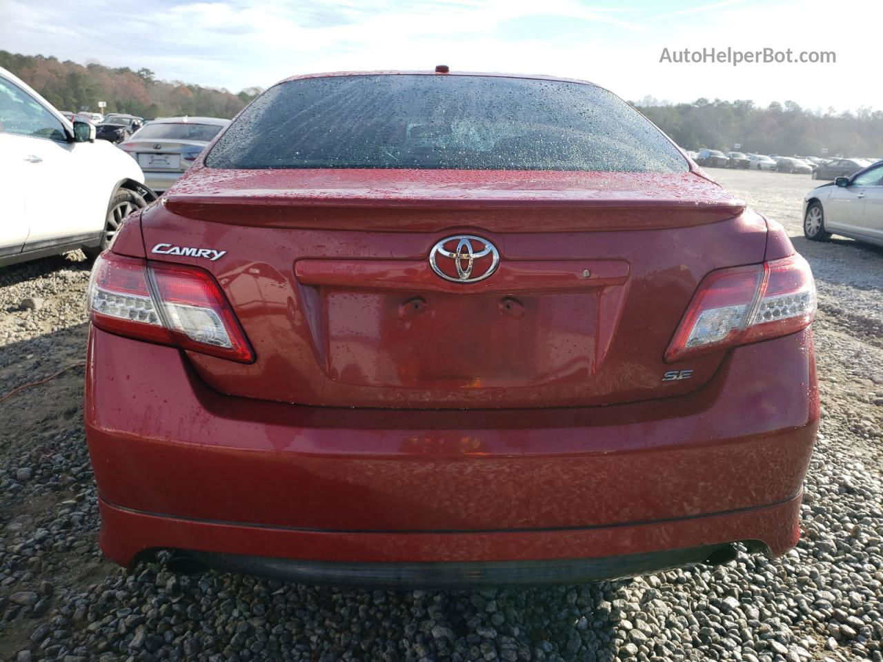 2011 Toyota Camry Base Red vin: 4T1BF3EKXBU652117