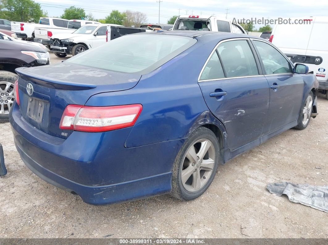 2011 Toyota Camry Se Blue vin: 4T1BF3EKXBU660279