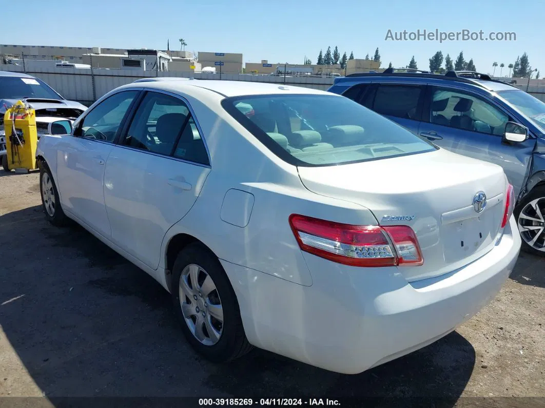 2011 Toyota Camry   White vin: 4T1BF3EKXBU756753