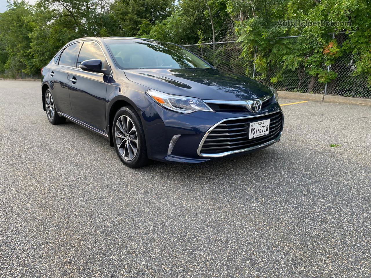 2016 Toyota Avalon Xle Blue vin: 4T1BK1EB1GU222435