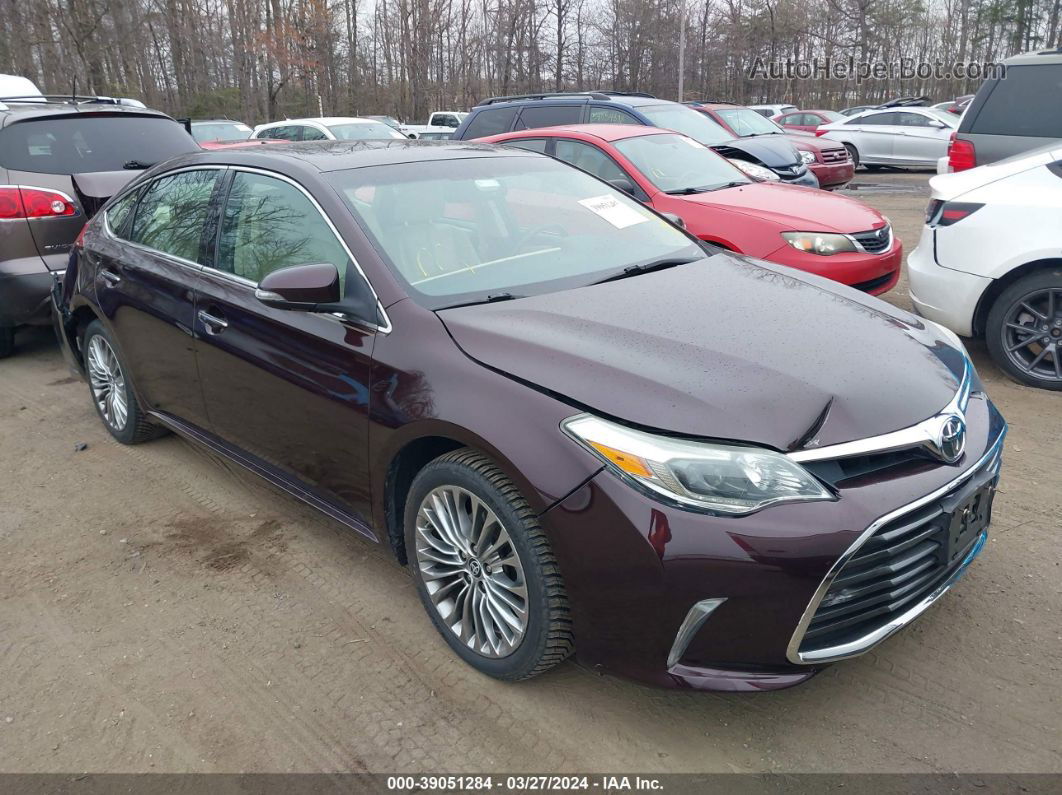 2016 Toyota Avalon Limited Темно-бордовый vin: 4T1BK1EB2GU242807