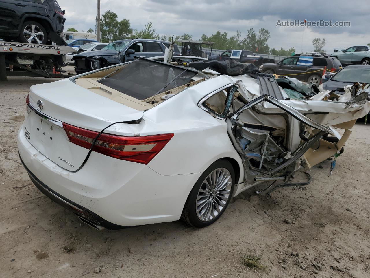 2016 Toyota Avalon Xle White vin: 4T1BK1EB3GU220699