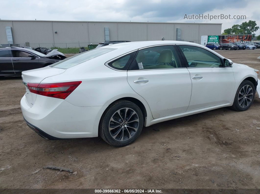 2016 Toyota Avalon Xle White vin: 4T1BK1EB4GU194632