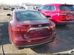 2016 Toyota Avalon Xle Premium Burgundy vin: 4T1BK1EB4GU201515