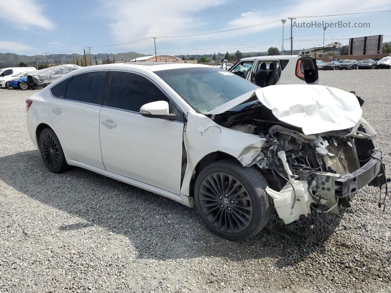 2016 Toyota Avalon Xle White vin: 4T1BK1EB4GU219576